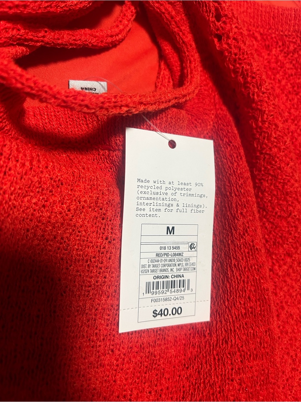 NWT A New Day Orange Knit Strappy Midi Dress